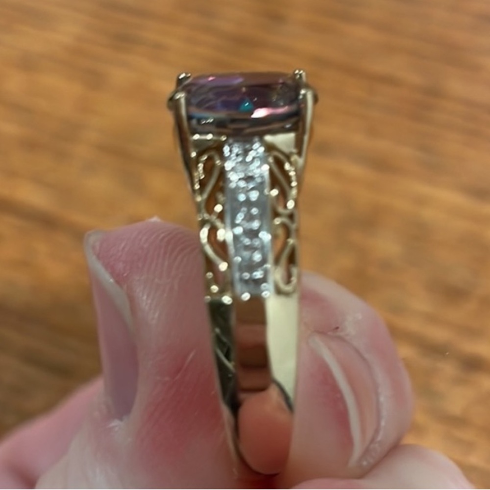 Mystic topaz ring - Picture 3 of 9